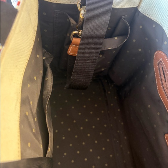 Kate Spade Fuchsia and Brown coated canvas Diaper Tote - Picture 5 of 5